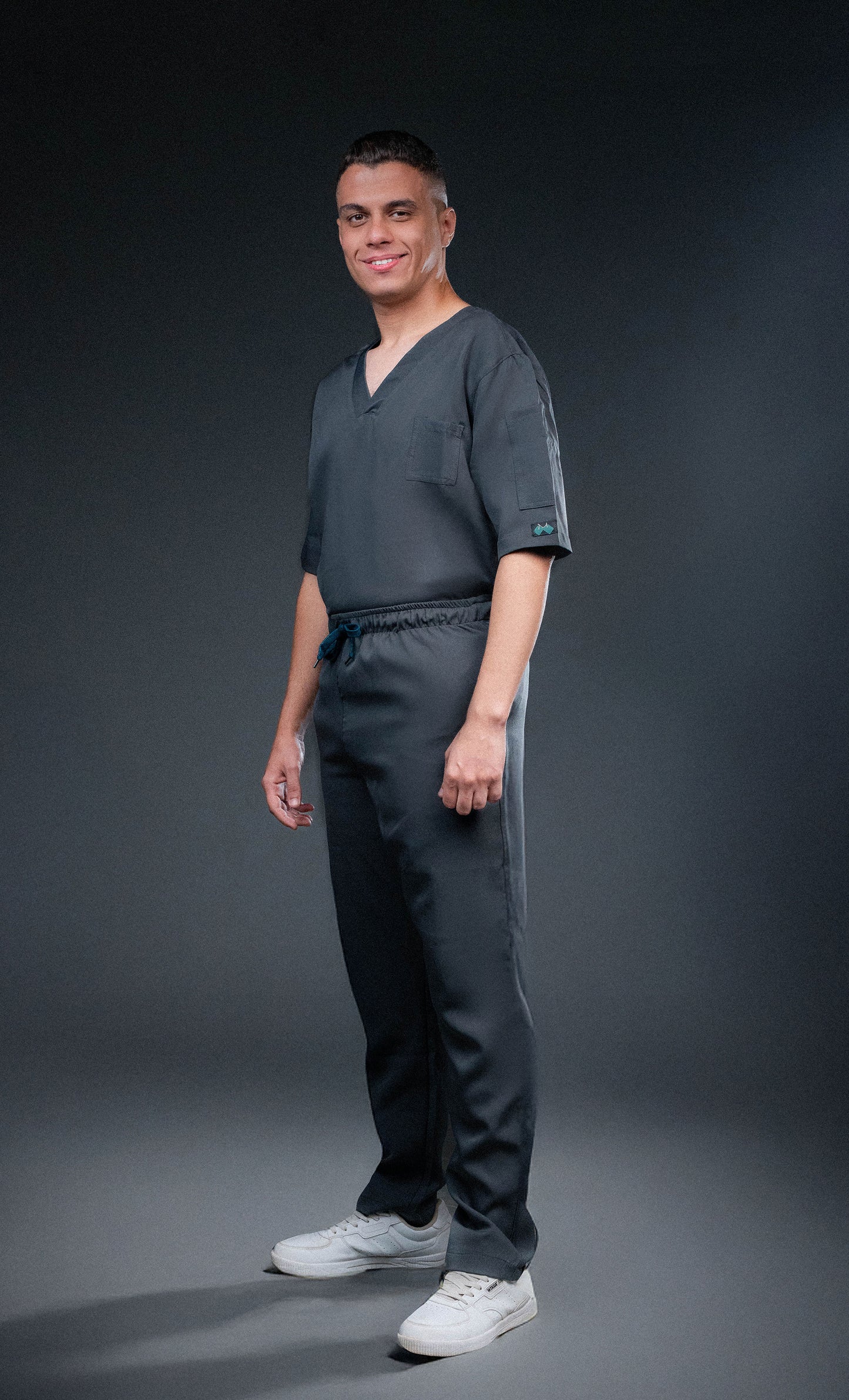 Medora Premium Scrub Set – Steel Grey (Men’s)