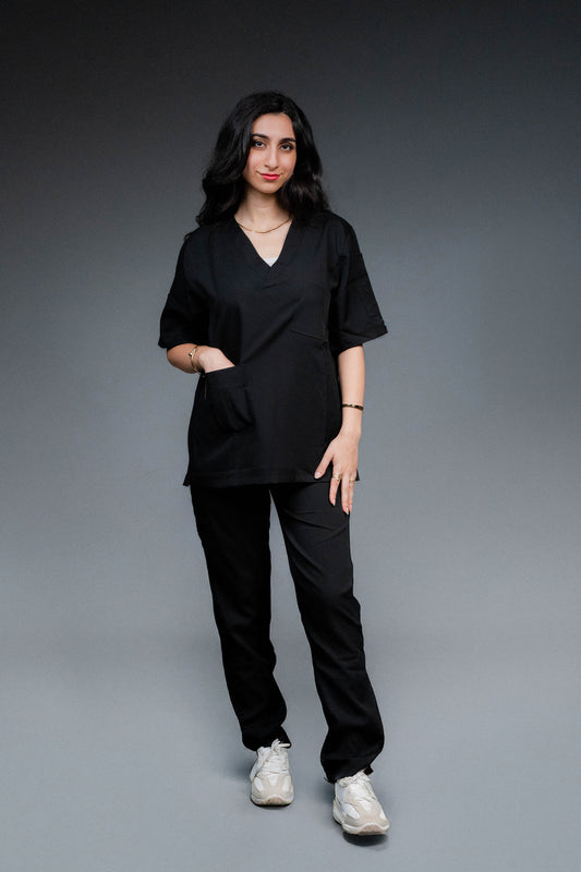 Medora Premium Scrub Set – Carbon Black (Women’s)