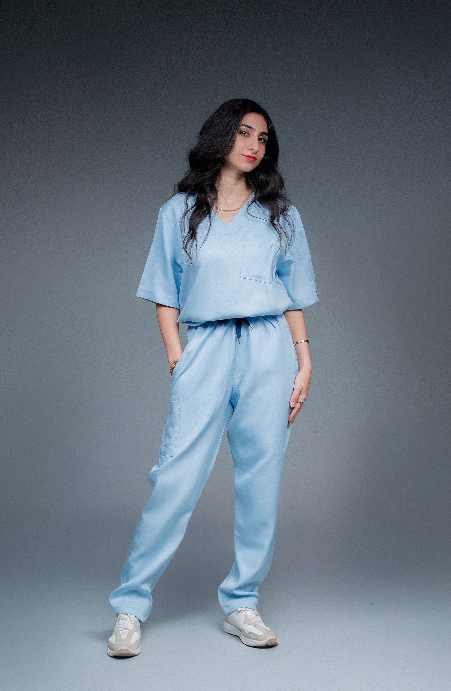 Medora Premium Scrub Set – Sky Mist (Women’s)