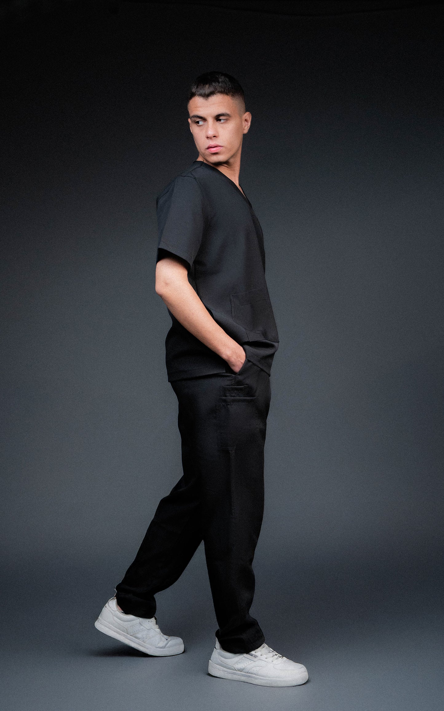 Medora Premium Scrub Set – Carbon Black (Men’s)