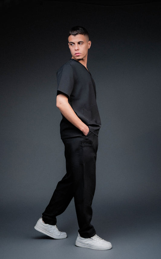 Medora Premium Scrub Set – Carbon Black (Men’s)