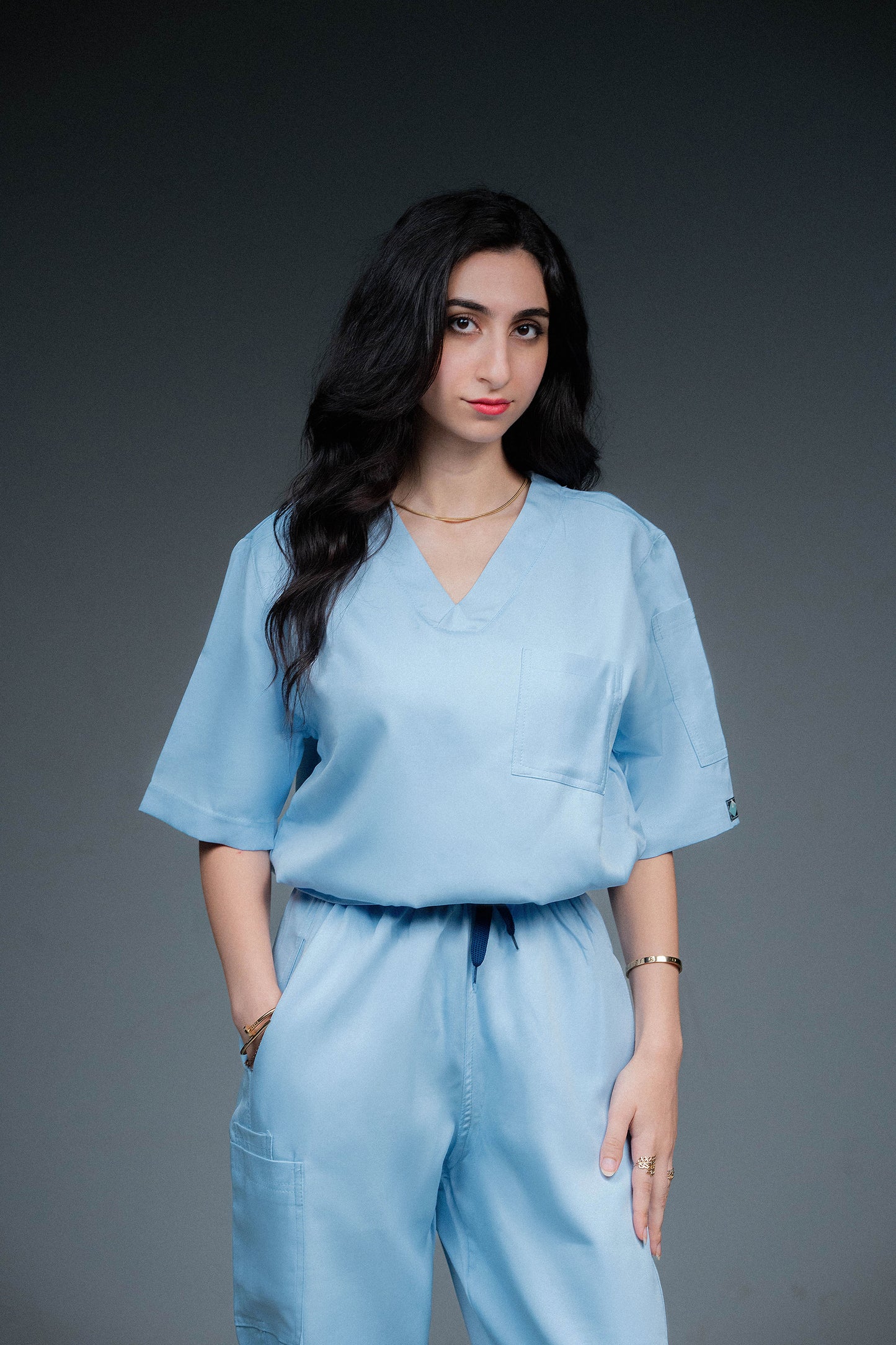 Medora Premium Scrub Set – Sky Mist (Women’s)