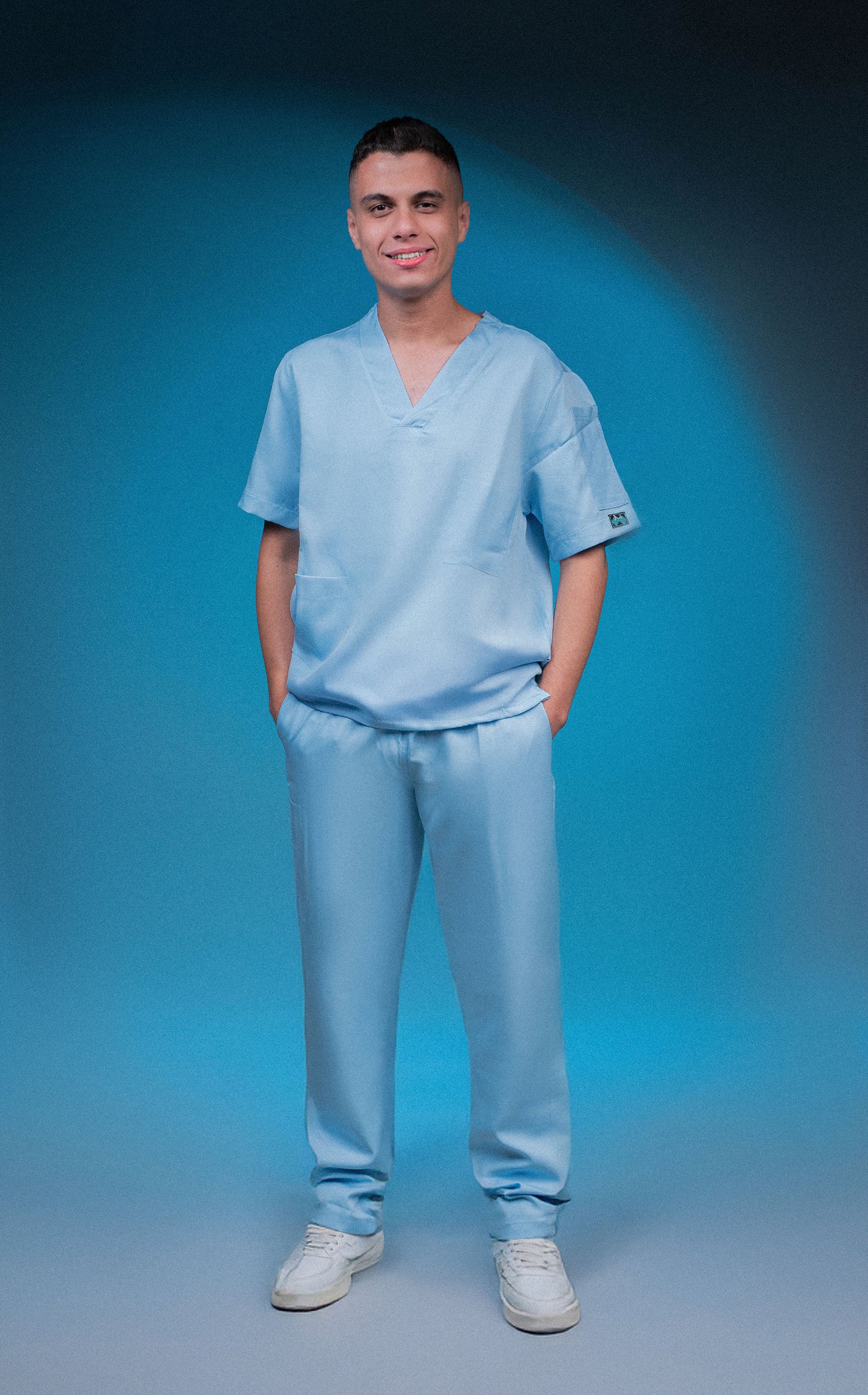 Medora Premium Scrub Set – Sky Mist (Men’s)