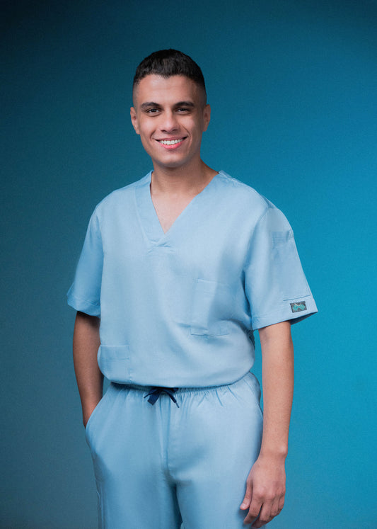 Medora Premium Scrub Set – Sky Mist (Men’s)
